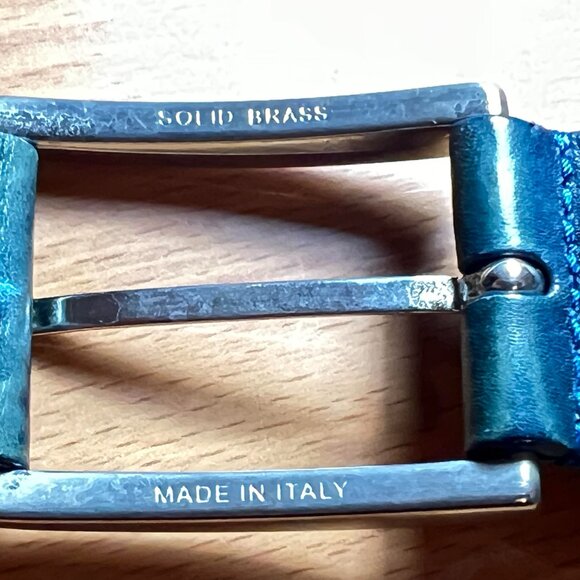 $450 Authentic ANDERSON'S Made in ITALY Men's Multi-Colors Braided Belt Sz.36 - Picture 4 of 12